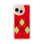 Slim Protection Case［ Nordic Argyle - Red ］