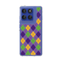Slim Protection Case［ Argyle - Purple ］