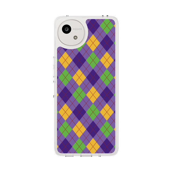 Slim Protection Case［ Argyle - Purple ］