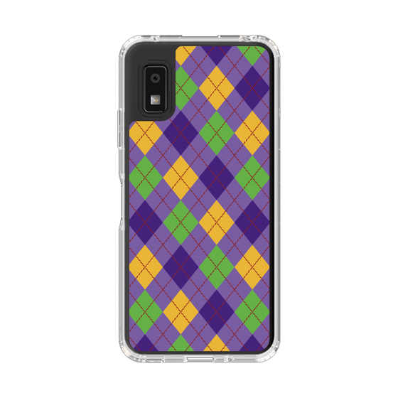 Slim Protection Case［ Argyle - Purple ］
