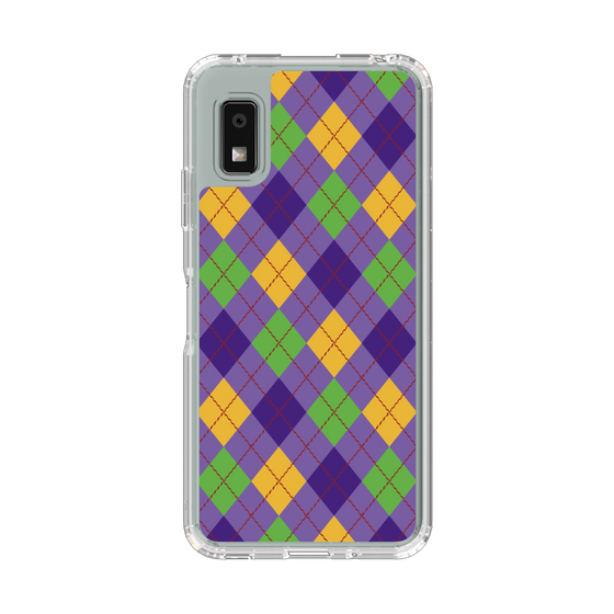 Slim Protection Case［ Argyle - Purple ］