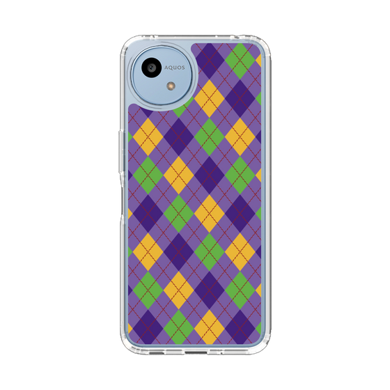 Slim Protection Case［ Argyle - Purple ］