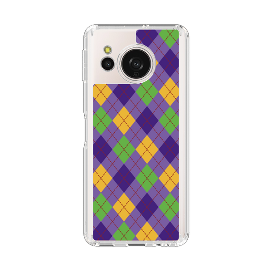 Slim Protection Case［ Argyle - Purple ］