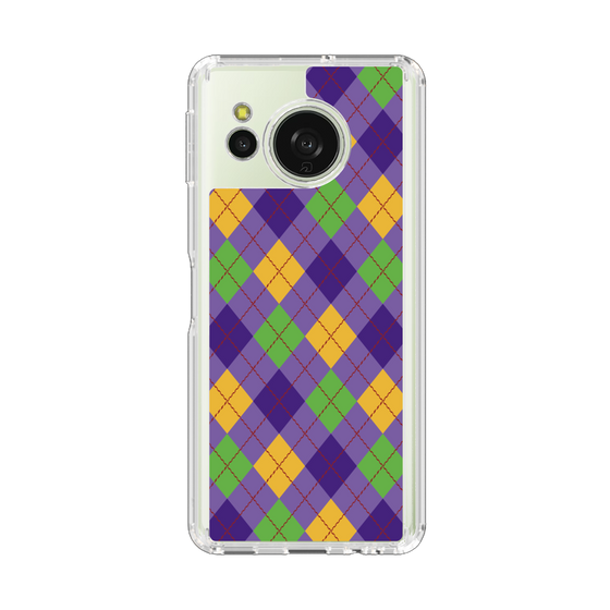 Slim Protection Case［ Argyle - Purple ］