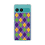Slim Protection Case［ Argyle - Purple ］