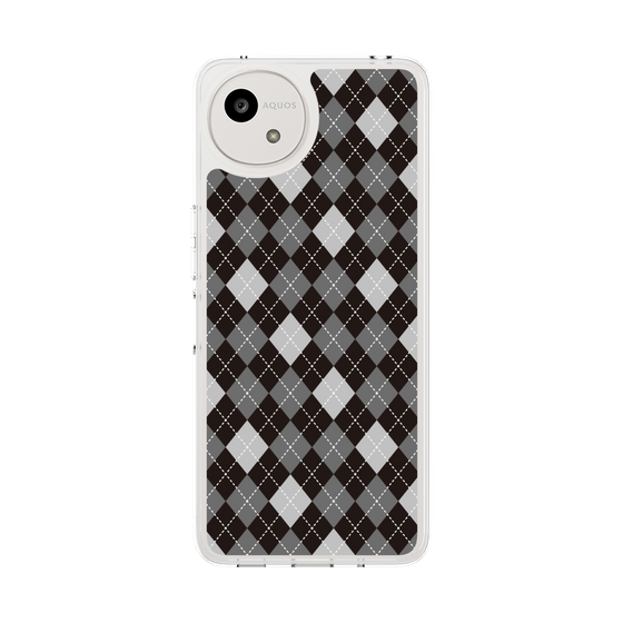Slim Protection Case［ Argyle - Black ］