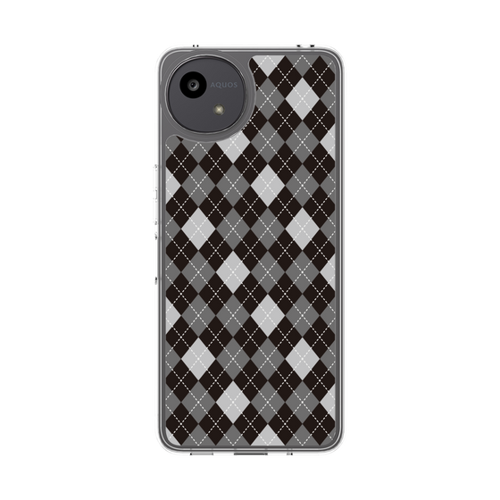 Slim Protection Case［ Argyle - Black ］