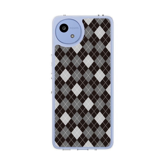 Slim Protection Case［ Argyle - Black ］