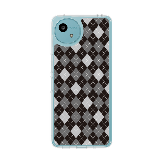 Slim Protection Case［ Argyle - Black ］