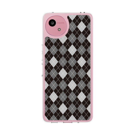 Slim Protection Case［ Argyle - Black ］