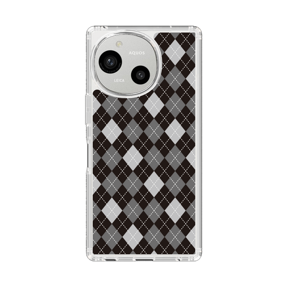Slim Protection Case［ Argyle - Black ］