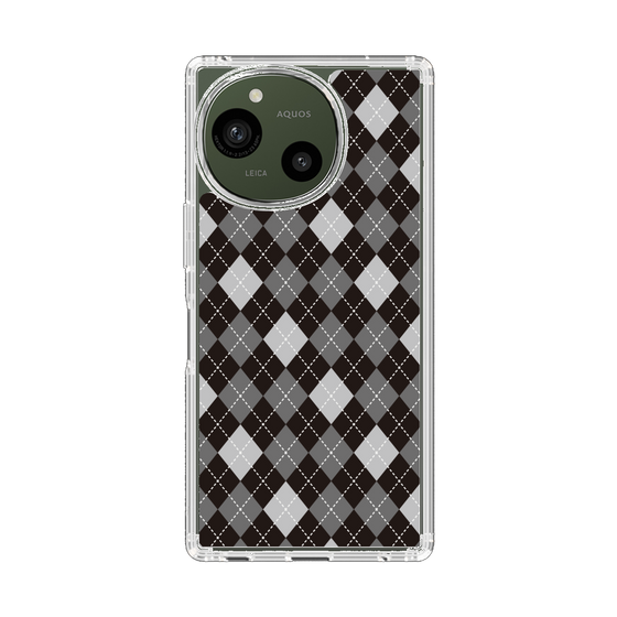 Slim Protection Case［ Argyle - Black ］