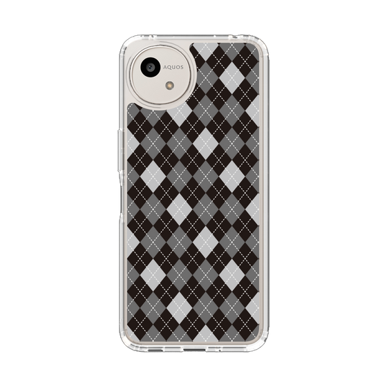 Slim Protection Case［ Argyle - Black ］