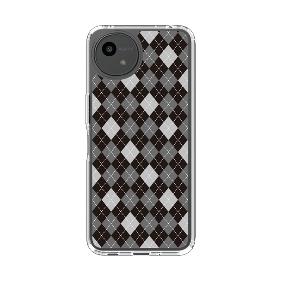 Slim Protection Case［ Argyle - Black ］