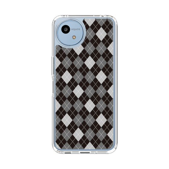 Slim Protection Case［ Argyle - Black ］