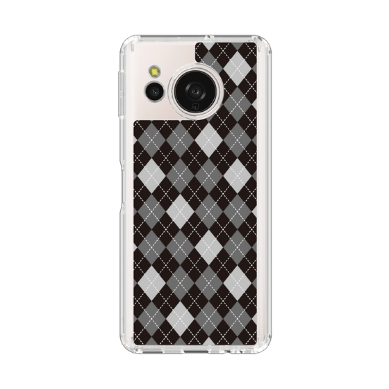 Slim Protection Case［ Argyle - Black ］
