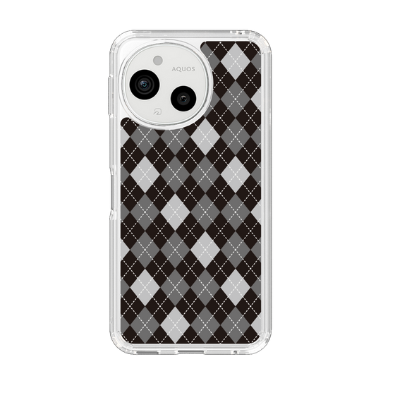 Slim Protection Case［ Argyle - Black ］