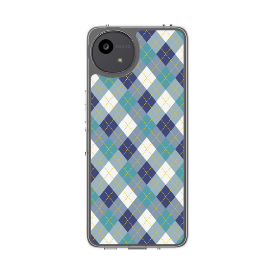 Slim Protection Case［ Argyle - Blue ］