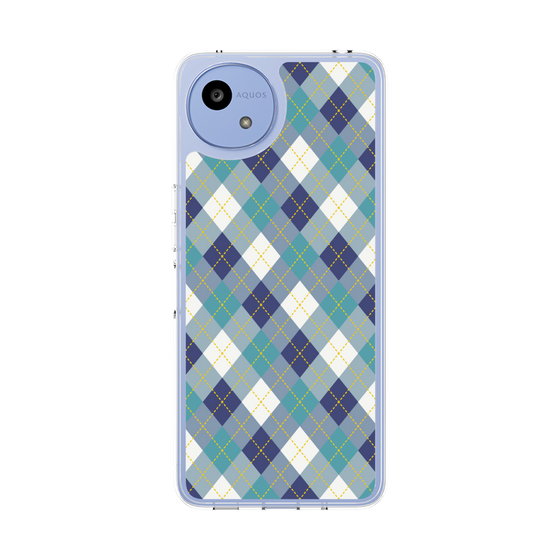 Slim Protection Case［ Argyle - Blue ］