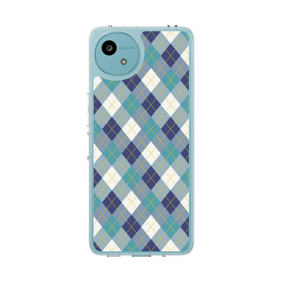 Slim Protection Case［ Argyle - Blue ］