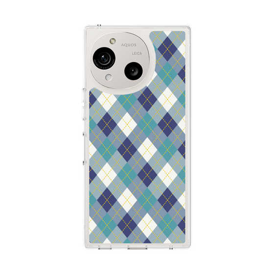 Slim Protection Case［ Argyle - Blue ］