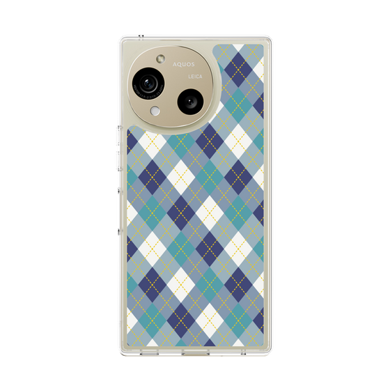 Slim Protection Case［ Argyle - Blue ］