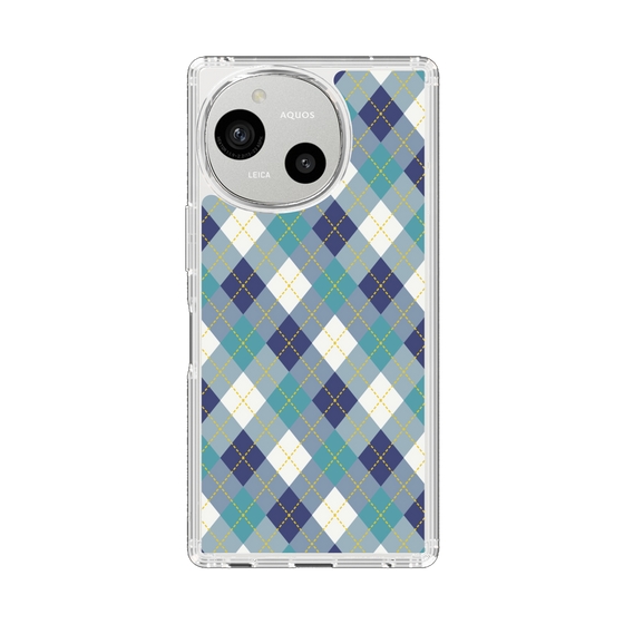 Slim Protection Case［ Argyle - Blue ］