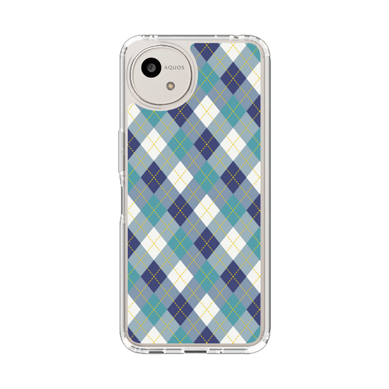 Slim Protection Case［ Argyle - Blue ］