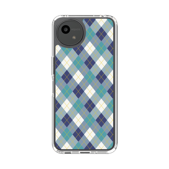 Slim Protection Case［ Argyle - Blue ］