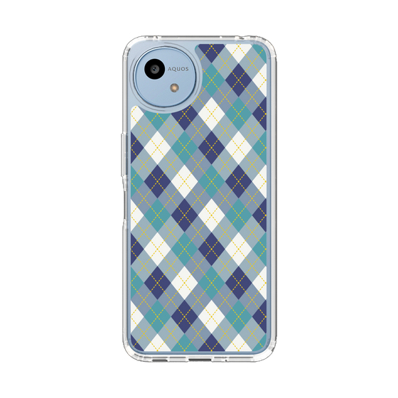 Slim Protection Case［ Argyle - Blue ］