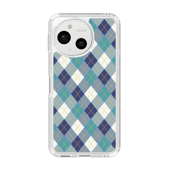 Slim Protection Case［ Argyle - Blue ］
