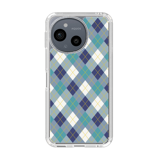 Slim Protection Case［ Argyle - Blue ］