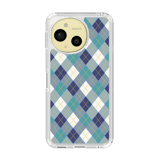 Slim Protection Case［ Argyle - Blue ］