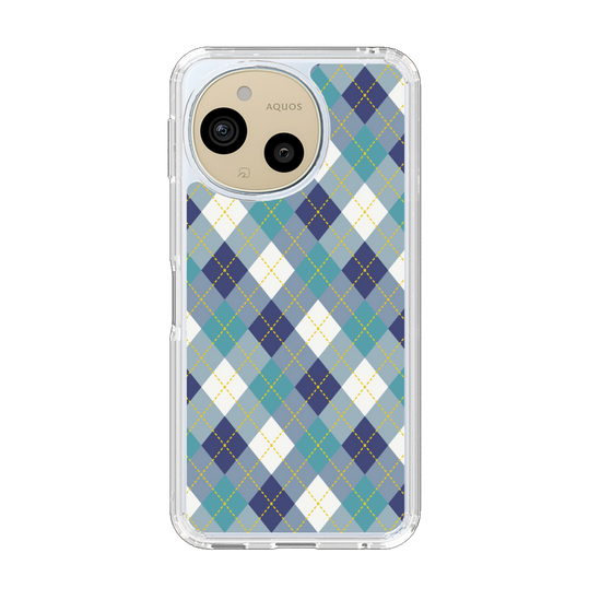 Slim Protection Case［ Argyle - Blue ］