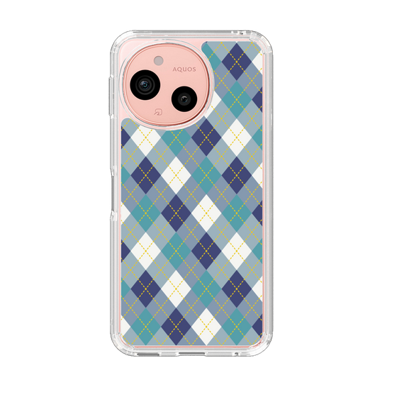 Slim Protection Case［ Argyle - Blue ］