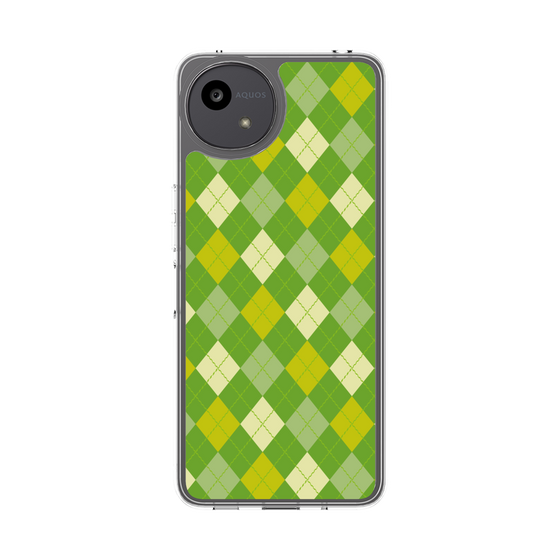 Slim Protection Case［ Argyle - Green ］