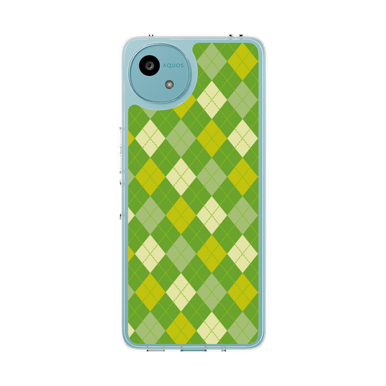 Slim Protection Case［ Argyle - Green ］