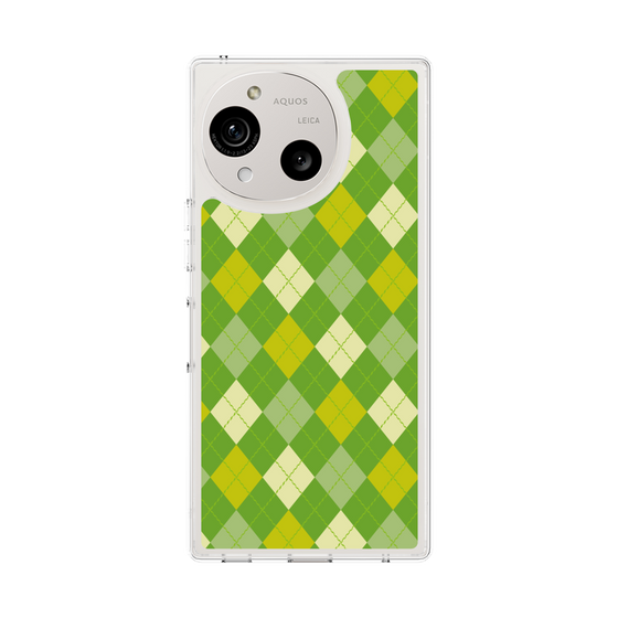 Slim Protection Case［ Argyle - Green ］