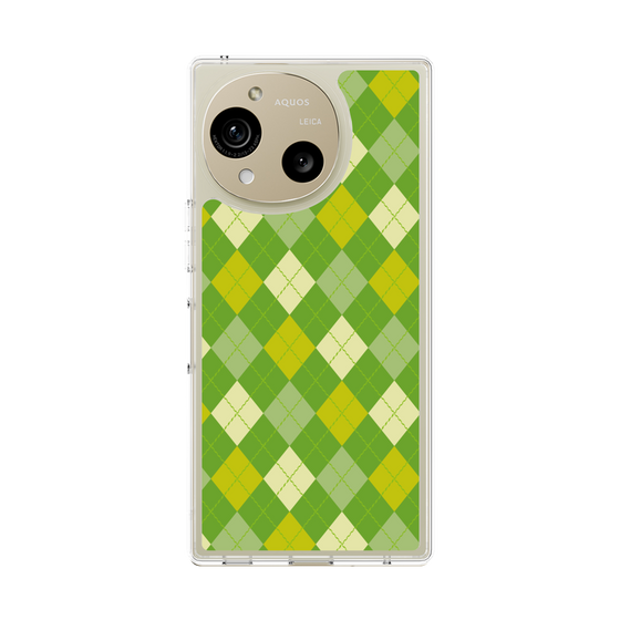 Slim Protection Case［ Argyle - Green ］