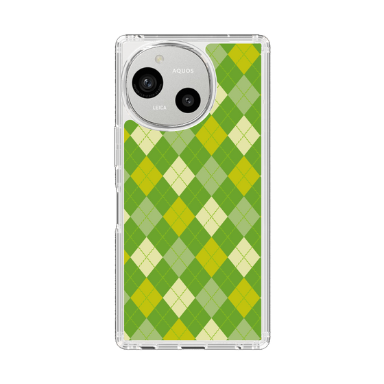 Slim Protection Case［ Argyle - Green ］