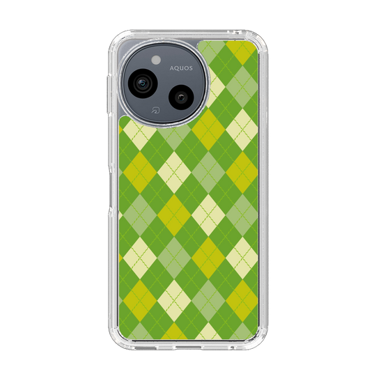 Slim Protection Case［ Argyle - Green ］