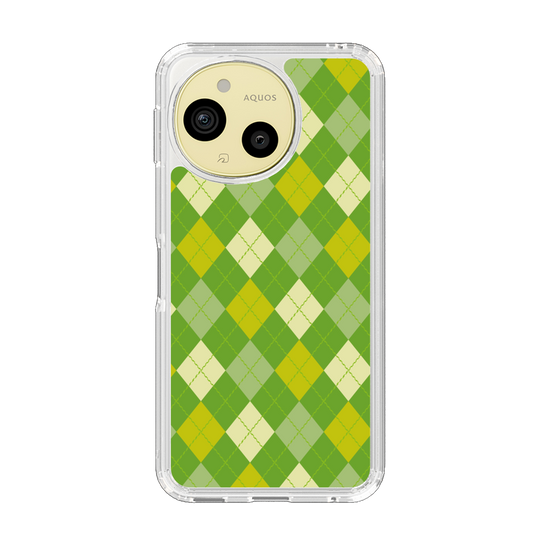 Slim Protection Case［ Argyle - Green ］