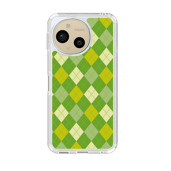 Slim Protection Case［ Argyle - Green ］