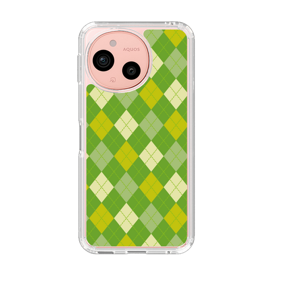Slim Protection Case［ Argyle - Green ］