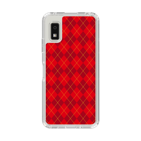 Slim Protection Case［ Argyle - Red ］