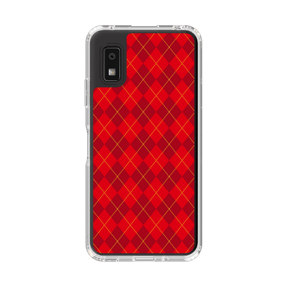 Slim Protection Case［ Argyle - Red ］