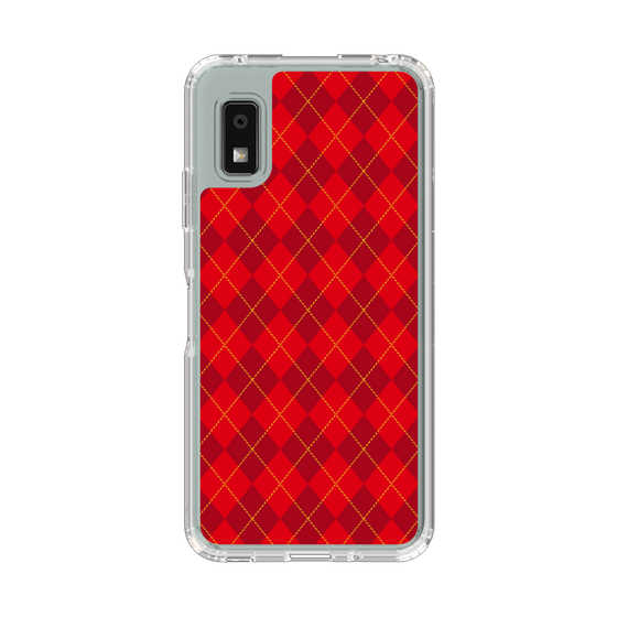 Slim Protection Case［ Argyle - Red ］