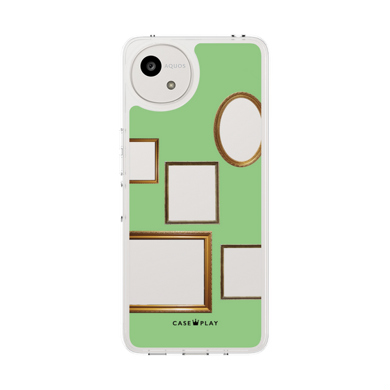 Slim Protection Case［ Photo Frames - Light Green ］