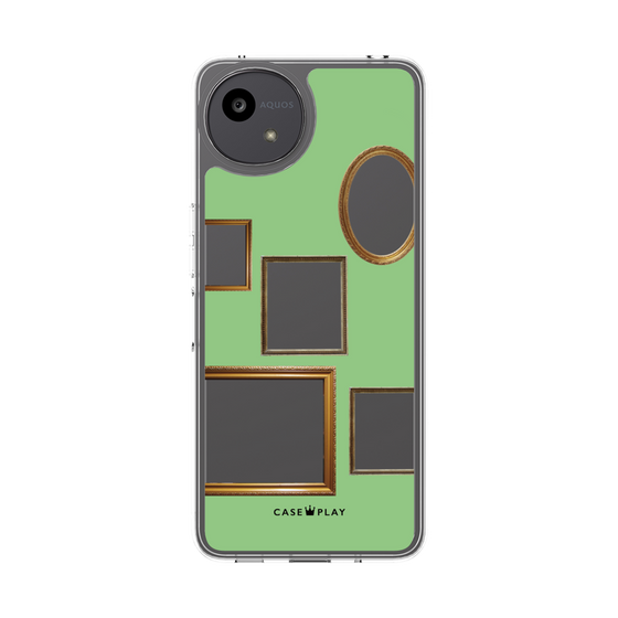 Slim Protection Case［ Photo Frames - Light Green ］