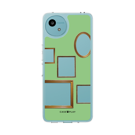Slim Protection Case［ Photo Frames - Light Green ］